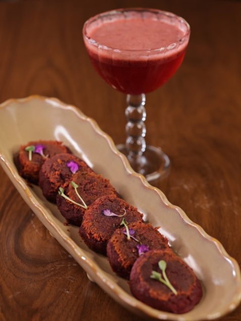 PAN FRIED BEETROOT KEBAB